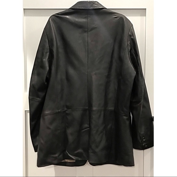 {Kenneth Cole} Leather Jacket, XL - Picture 6 of 8